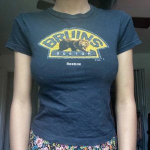 Black graphic baby tee